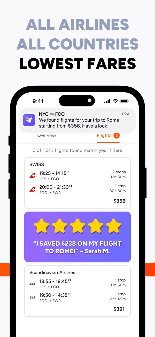 Airfare Alerts: Price Tracker
 - Image 3