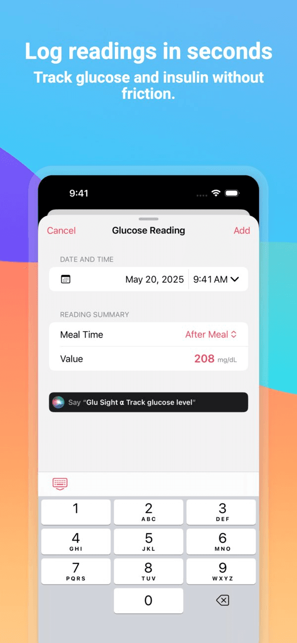 Diabetes App - Glu Sight
 - Image 5