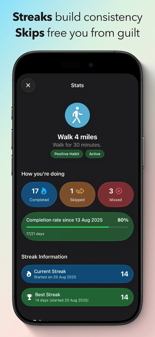 LifePace Habit Streaks Tracker
 - Image 5