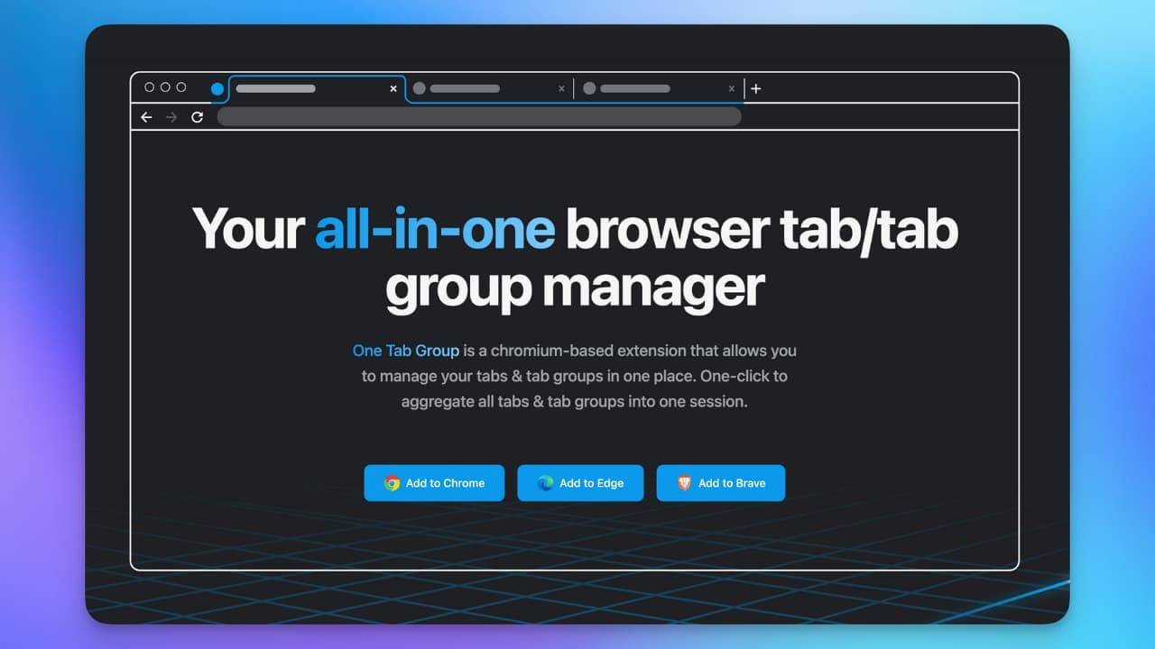 One Tab Group
