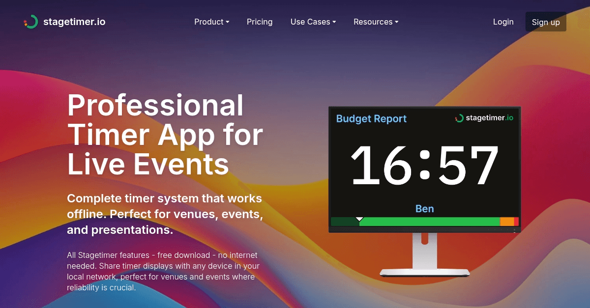 Stagetimer Desktop: Lifetime License
