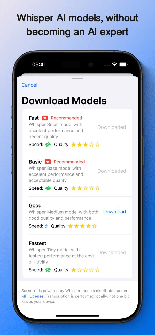 Sussurro Whisper Speech to Text
 - Image 3