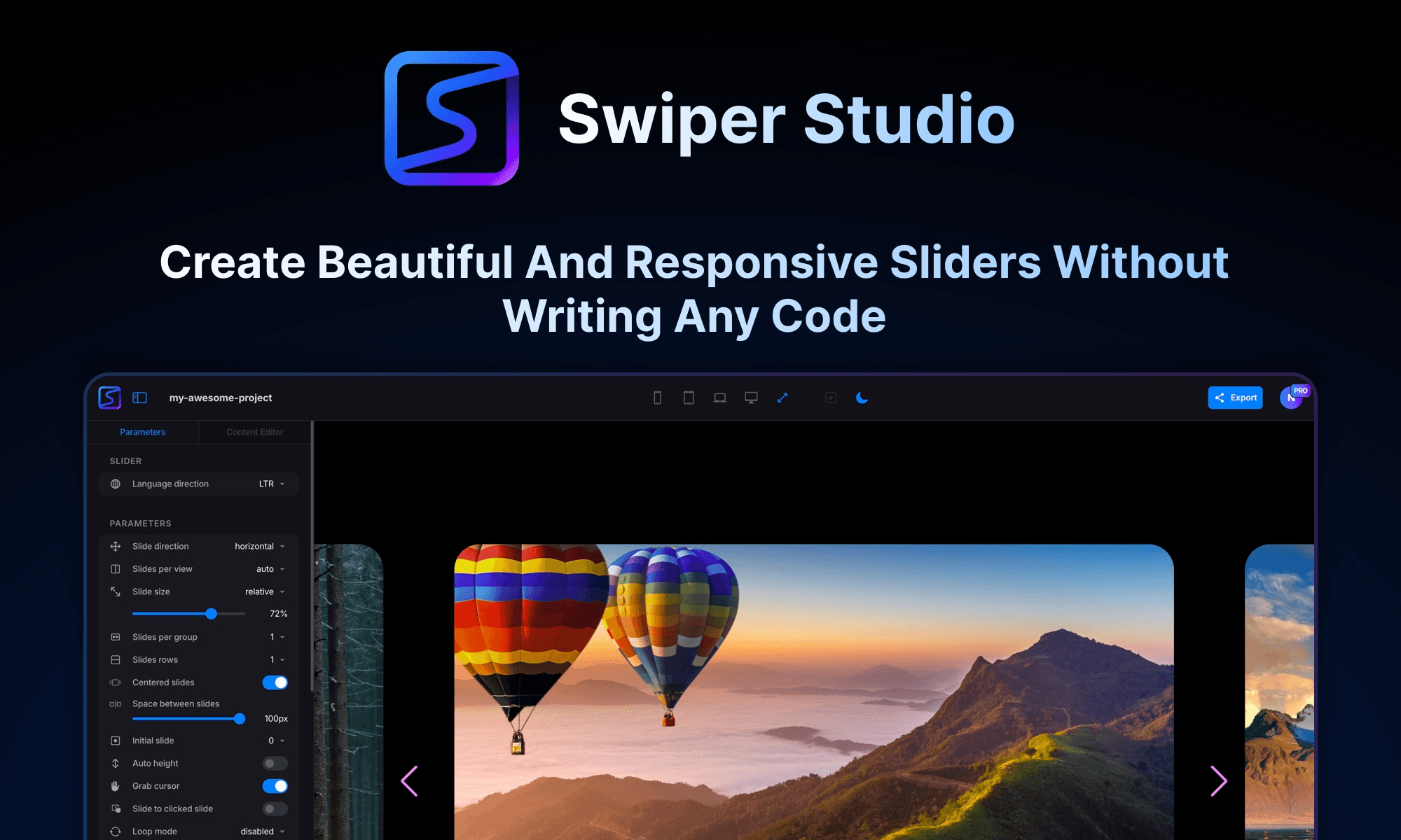 Swiper Studio

