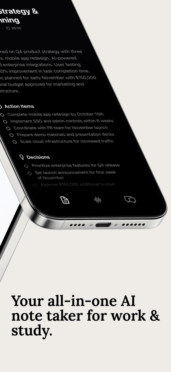 Whisperer AI Note Taker
 - Image 2