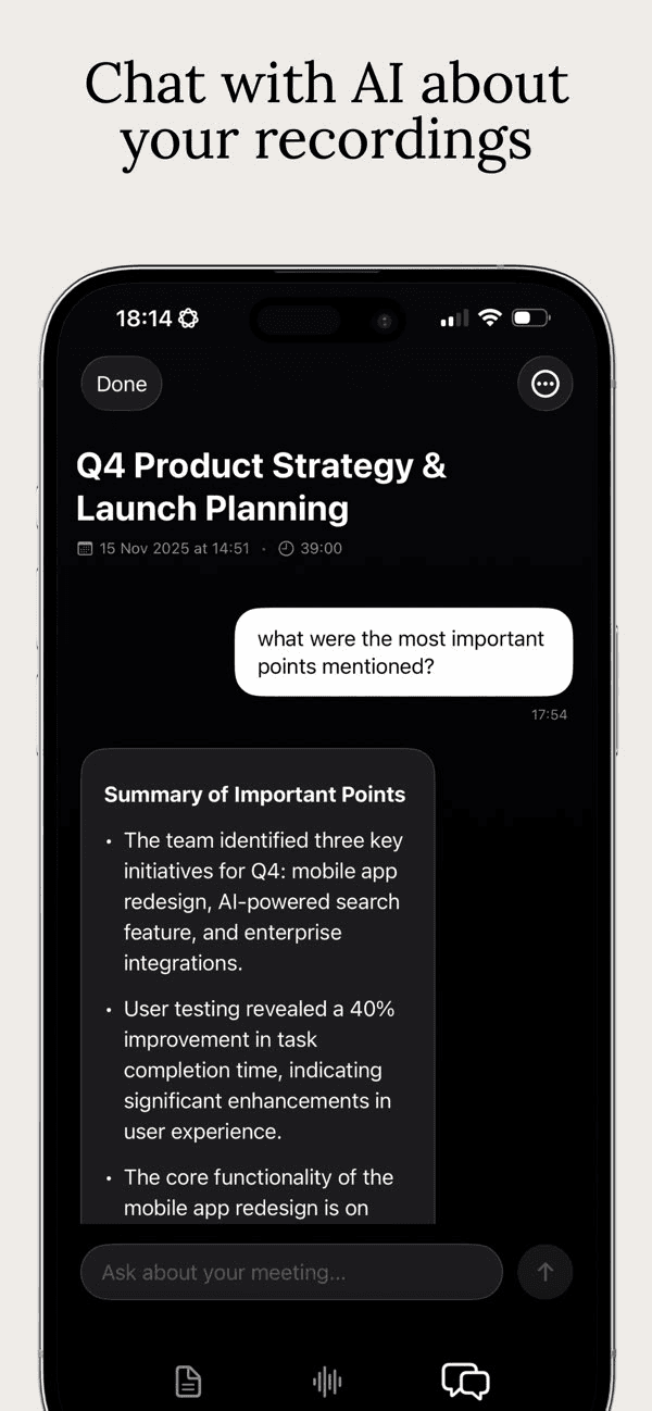 Whisperer AI Note Taker
 - Image 4
