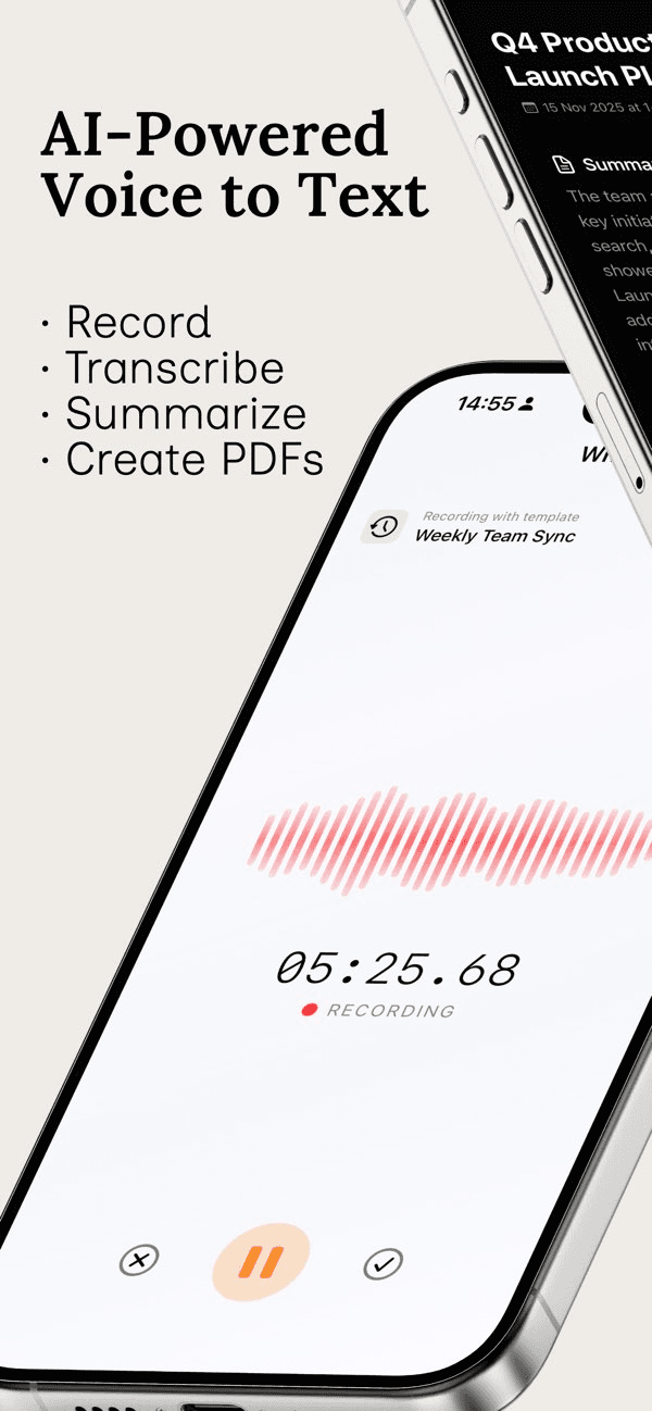 Whisperer AI Note Taker
 - Image 1