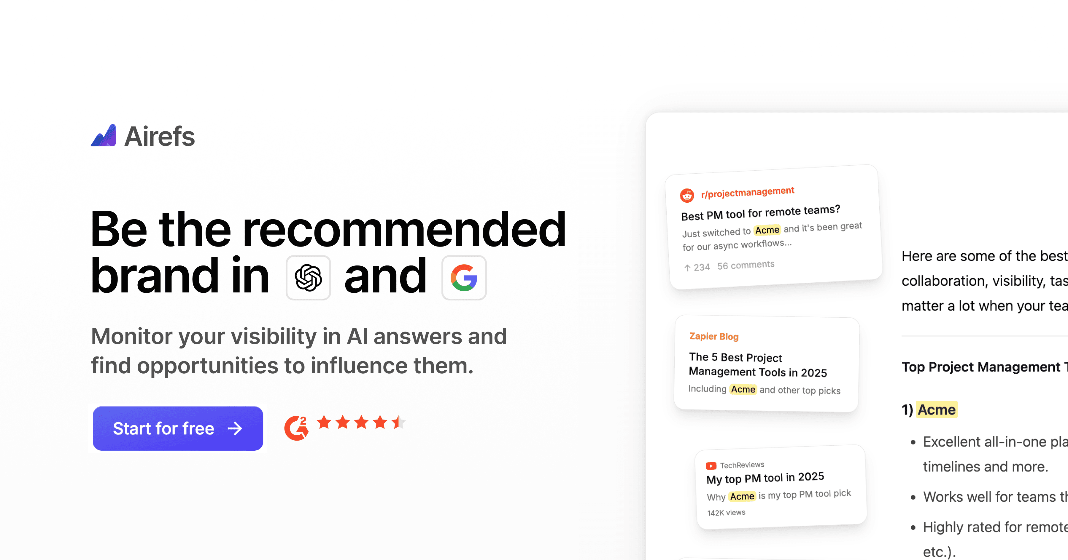 AI Search Analytics