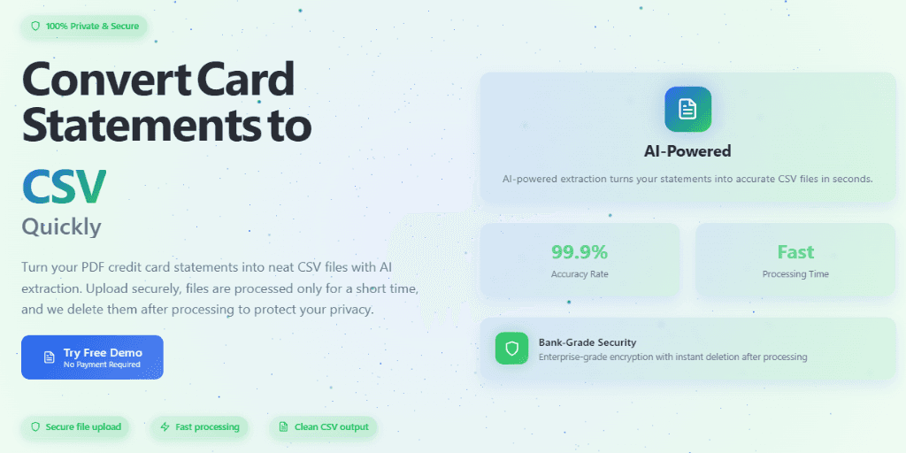 Card Statement CSV