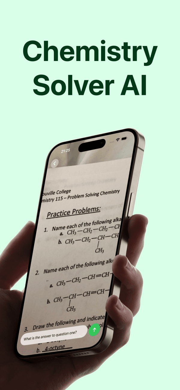 Chemy - AI Chemistry Answers
- Image 1