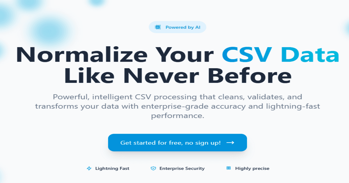 CSVNormalize