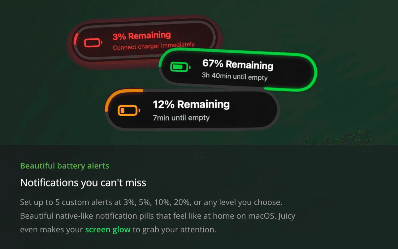 Juicy – Mac Battery Alerts
- Image 2