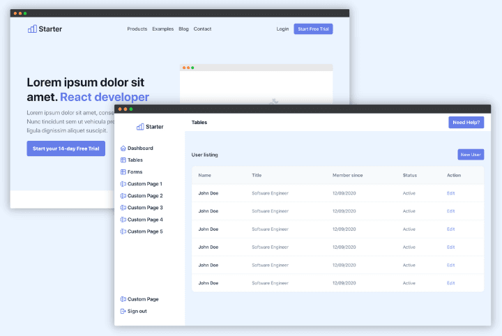 Nextless.js React SaaS Boilerplate