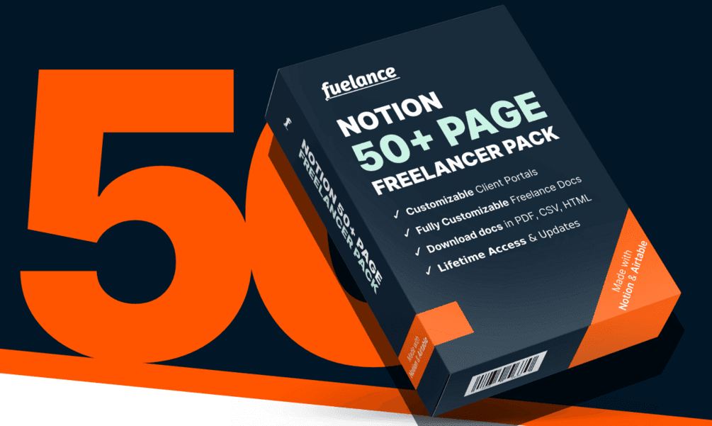 Notion 50+ Page Freelancer Pack