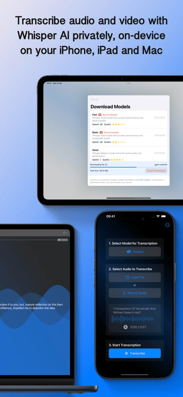 Sussurro Whisper Speech to Text
- Image 1