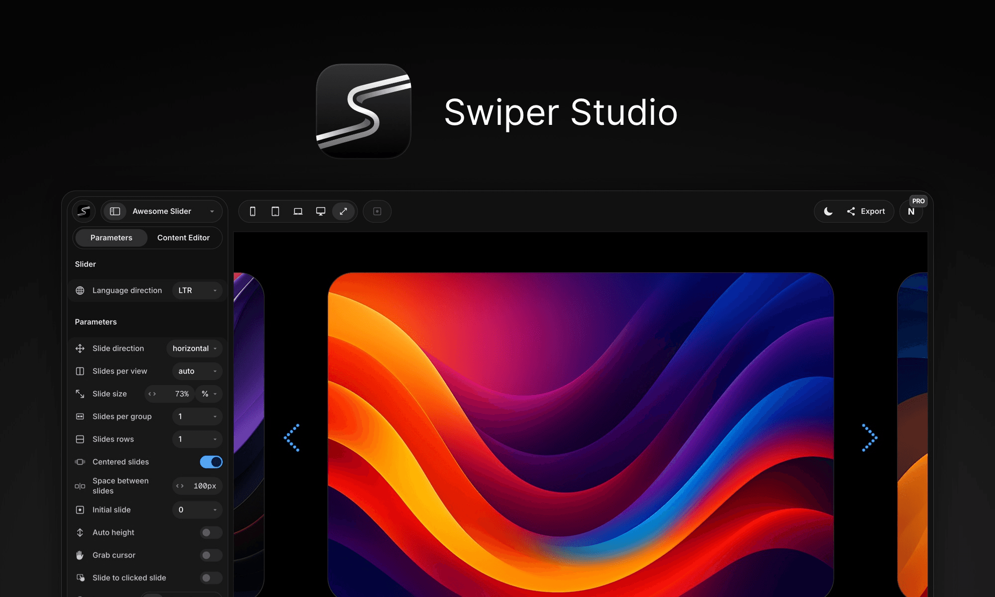 Swiper Studio