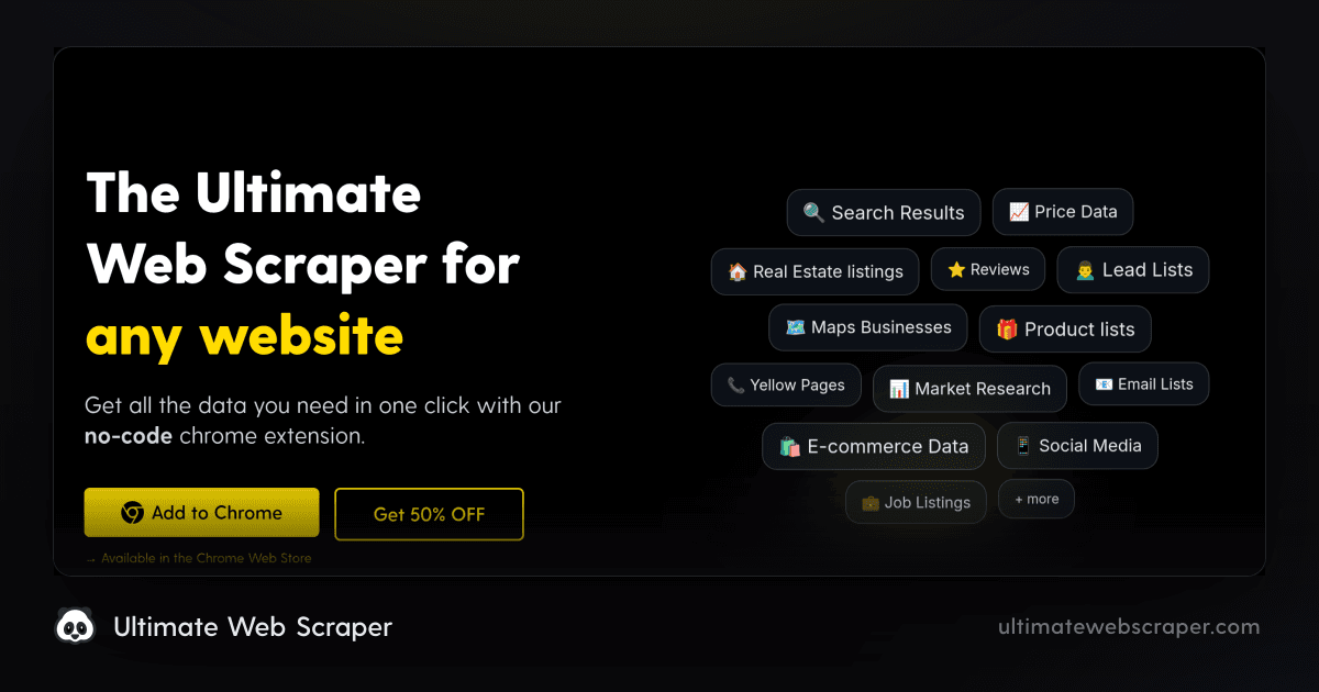 Ultimate Web Scraper