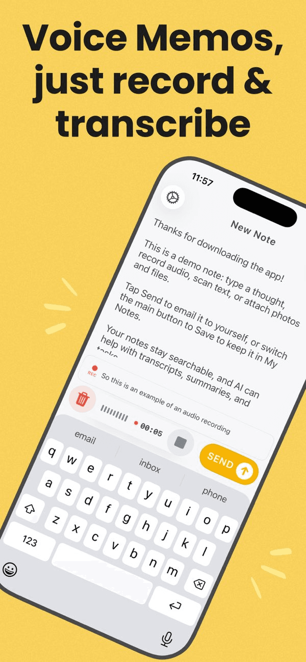 Voice Memos - Email Me
- Image 2