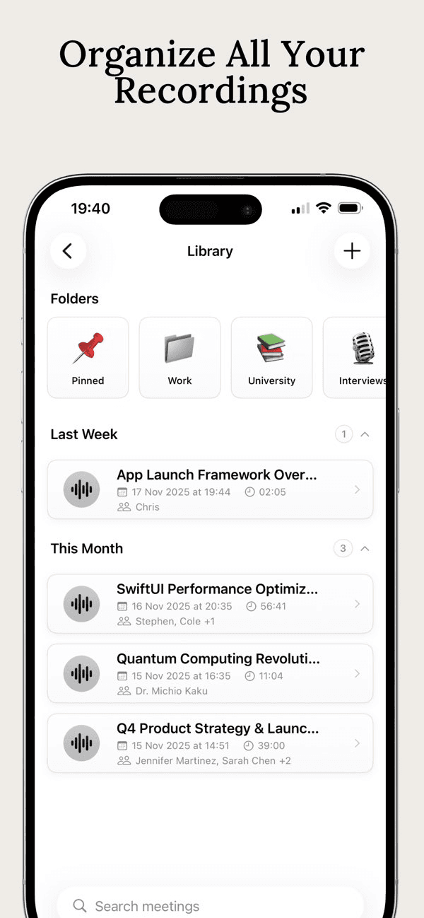 Whisperer AI Note Taker
- Image 5