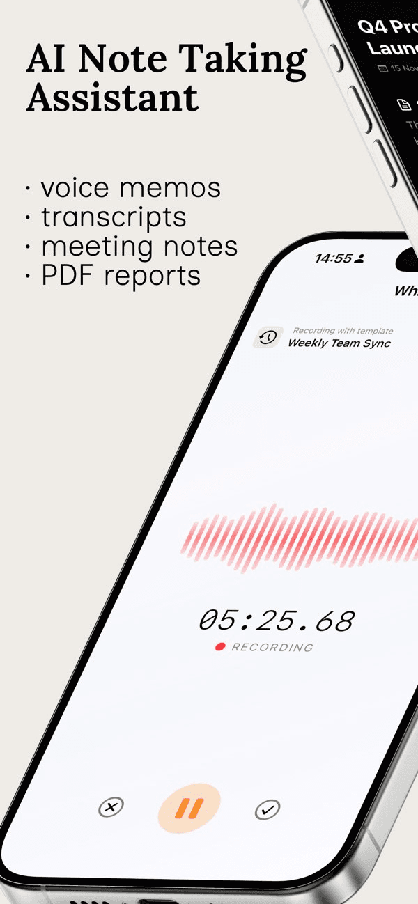 Whisperer AI Note Taker
- Image 1